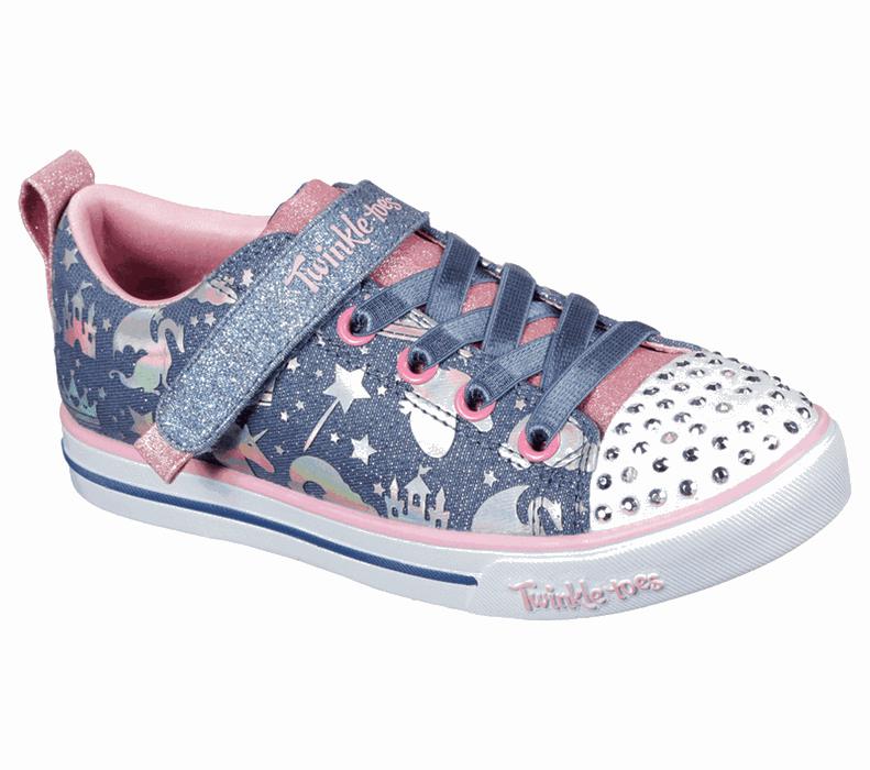 Skechers Flickor Ljus Blå/Olika Färger Sneakers - Twinkle Toes: Sparkle Lite - Princessland - Sverig